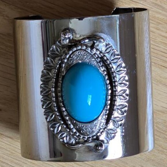 VINTAGE Sterling Silver 1980's cuff - Picture 3 of 4